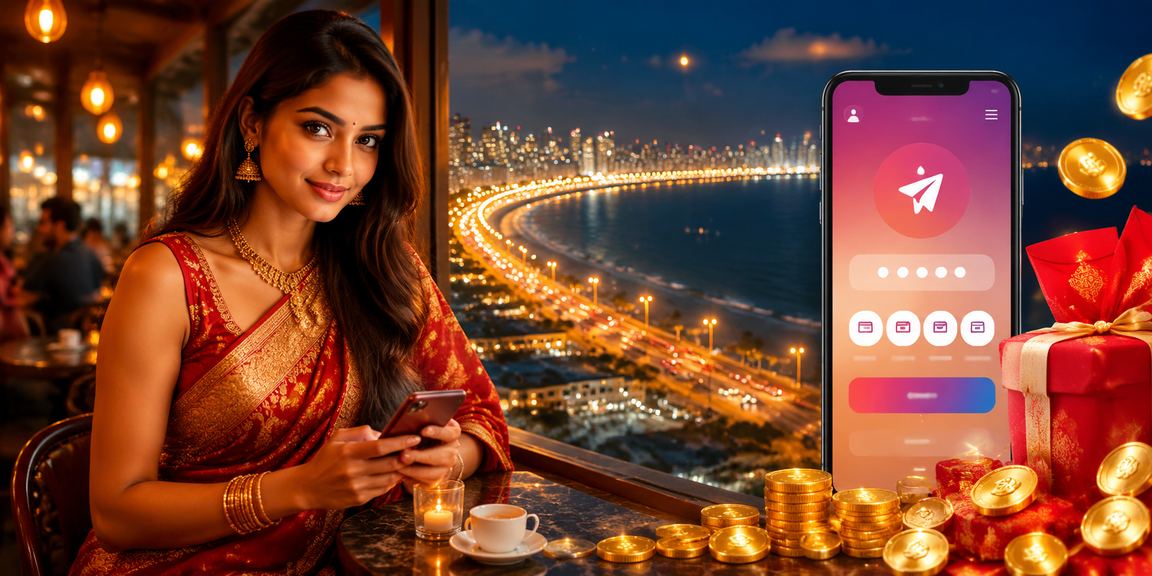 Mumbai Marine Drive with red envelope gift theme